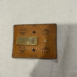 Mcm wallet with money clip